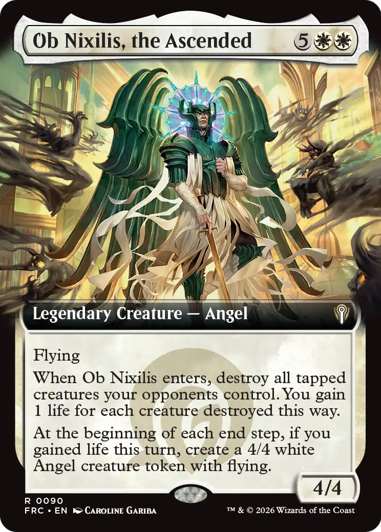 Ob Nixilis, the Ascended (Extended Art) [Reality Fracture Commander] | Anubis Games and Hobby