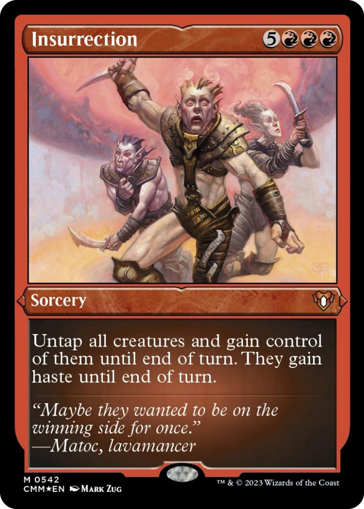 Insurrection (Foil Etched) [Commander Masters] | Anubis Games and Hobby