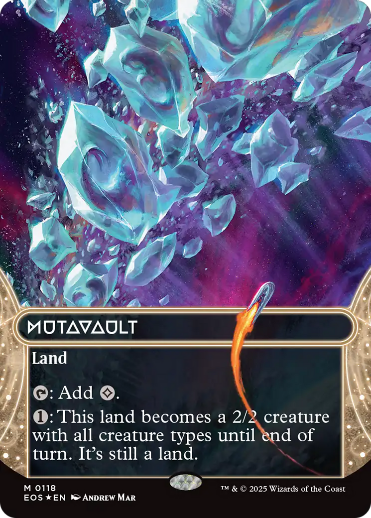 Mutavault (0118) (Borderless) (Galaxy Foil) [Edge of Eternities: Stellar Sights] | Anubis Games and Hobby