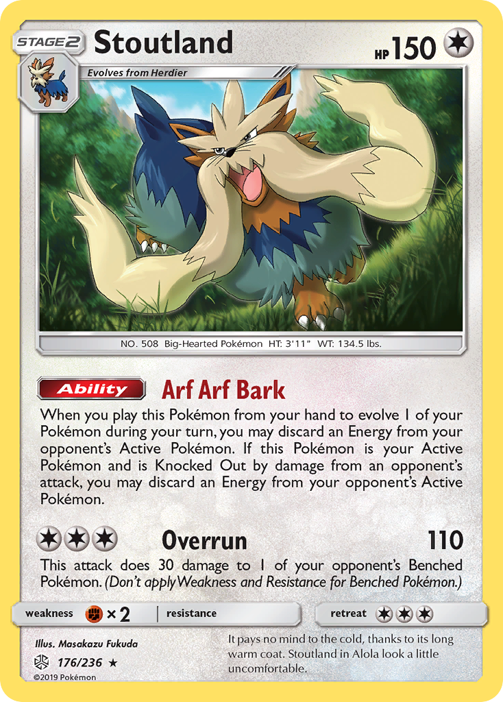 Stoutland (176/236) [Sun & Moon: Cosmic Eclipse] | Anubis Games and Hobby