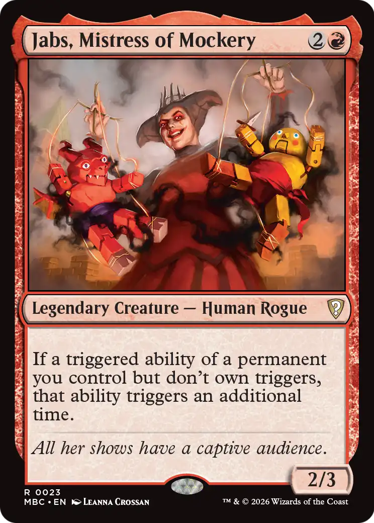 Jabs, Mistress of Mockery [Mystery Booster: Commander Edition] | Anubis Games and Hobby