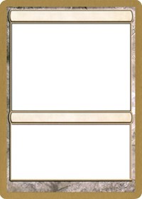 2004 World Championship Blank Card [World Championship Decks 2004] | Anubis Games and Hobby