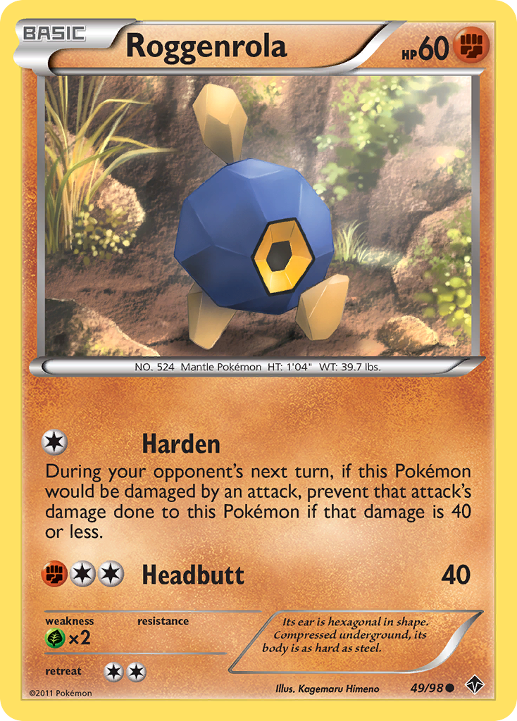 Roggenrola (49/98) [Black & White: Emerging Powers] | Anubis Games and Hobby