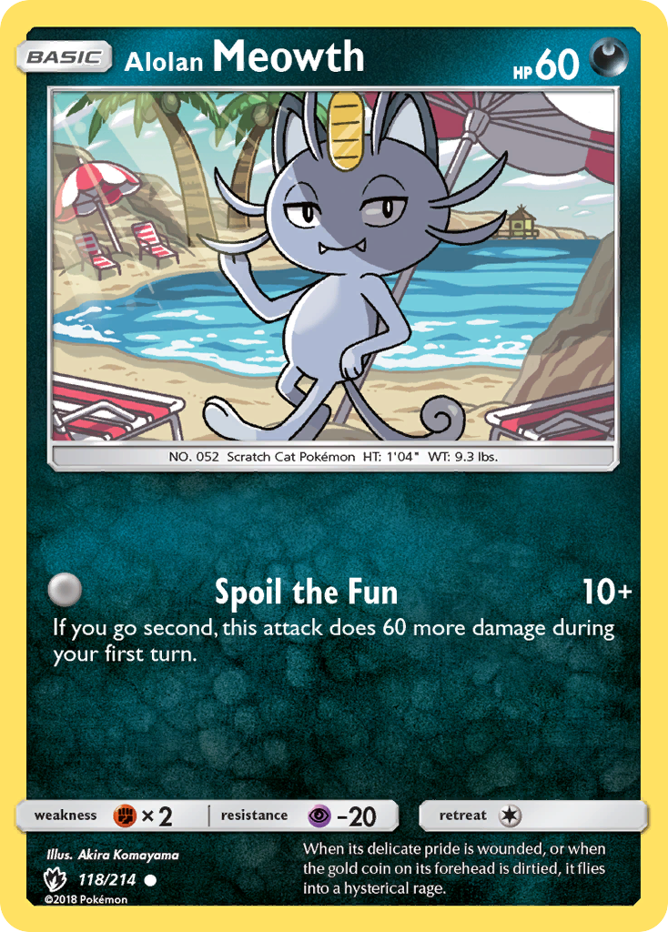 Alolan Meowth (118/214) [Sun & Moon: Lost Thunder] | Anubis Games and Hobby
