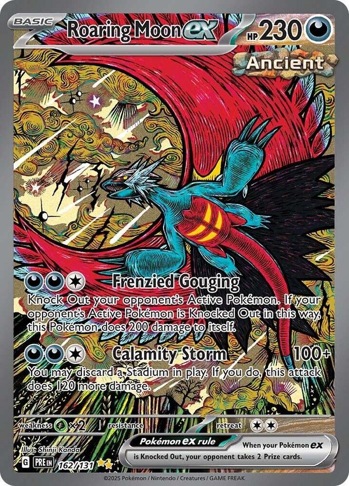 Roaring Moon ex (162/131) [Scarlet & Violet: Prismatic Evolutions] | Anubis Games and Hobby