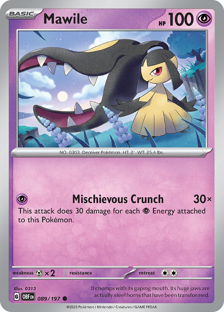 Mawile (089/197) [Scarlet & Violet: Obsidian Flames] | Anubis Games and Hobby