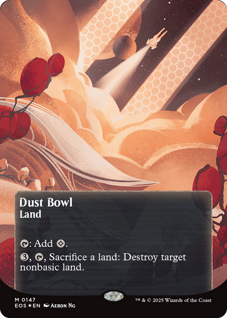 Dust Bowl (0057) (Borderless) (Galaxy Foil) [Edge of Eternities: Stellar Sights] | Anubis Games and Hobby