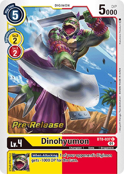 Dinohyumon [BT8-037] [New Awakening Pre-Release Cards] | Anubis Games and Hobby