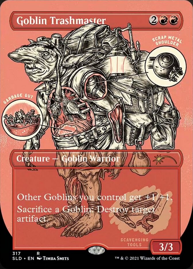 Goblin Trashmaster (Borderless Foil Etched) [Secret Lair Drop Series] | Anubis Games and Hobby