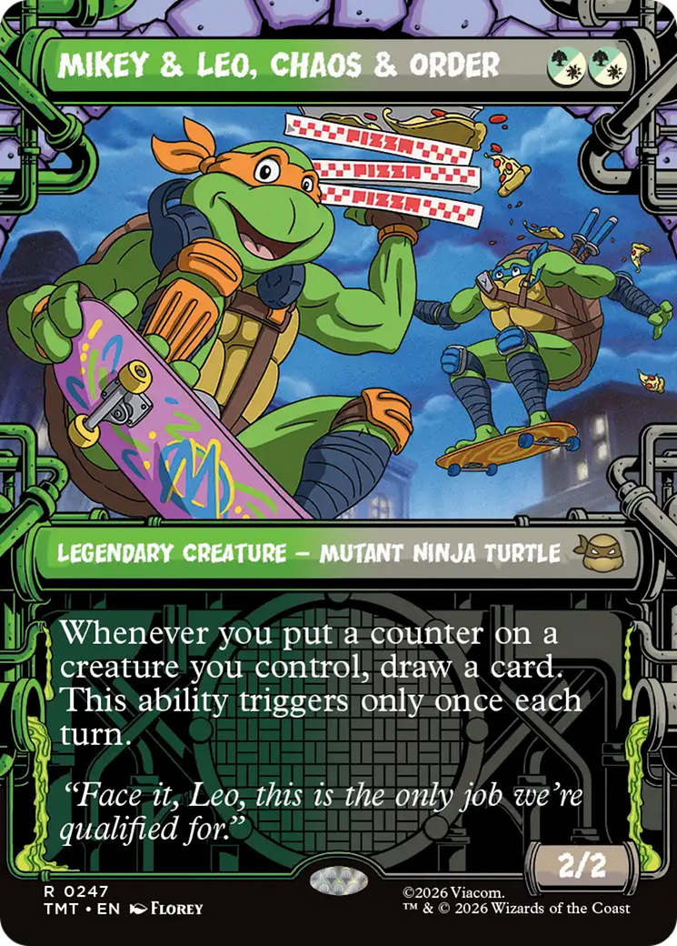Mikey & Leo, Chaos & Order (Showcase) [Teenage Mutant Ninja Turtles] | Anubis Games and Hobby