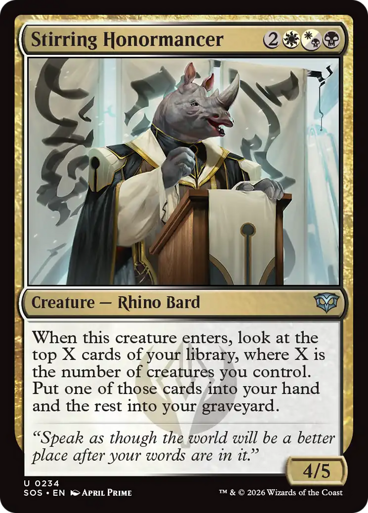 Stirring Honormancer [Secrets of Strixhaven] | Anubis Games and Hobby