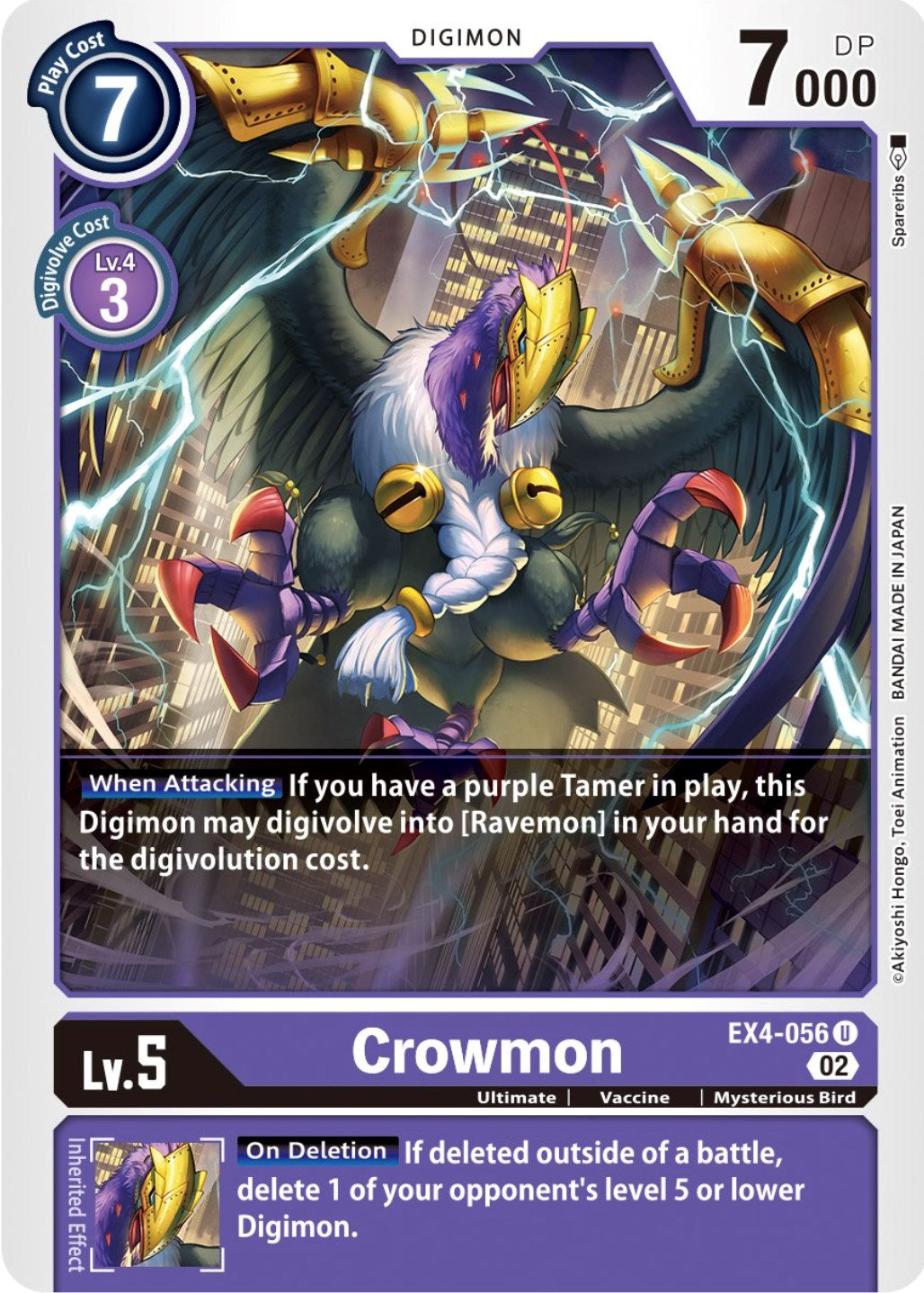 Crowmon [EX4-056] [Alternative Being Booster] | Anubis Games and Hobby