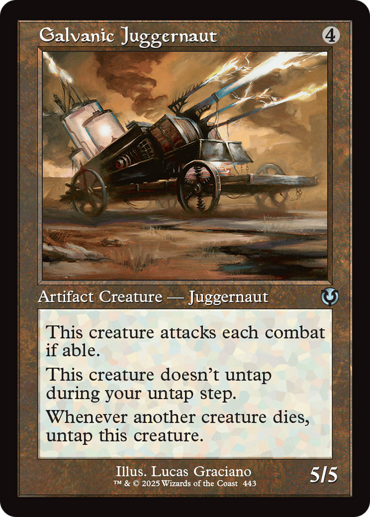 Galvanic Juggernaut (Retro Frame) [Innistrad Remastered] | Anubis Games and Hobby