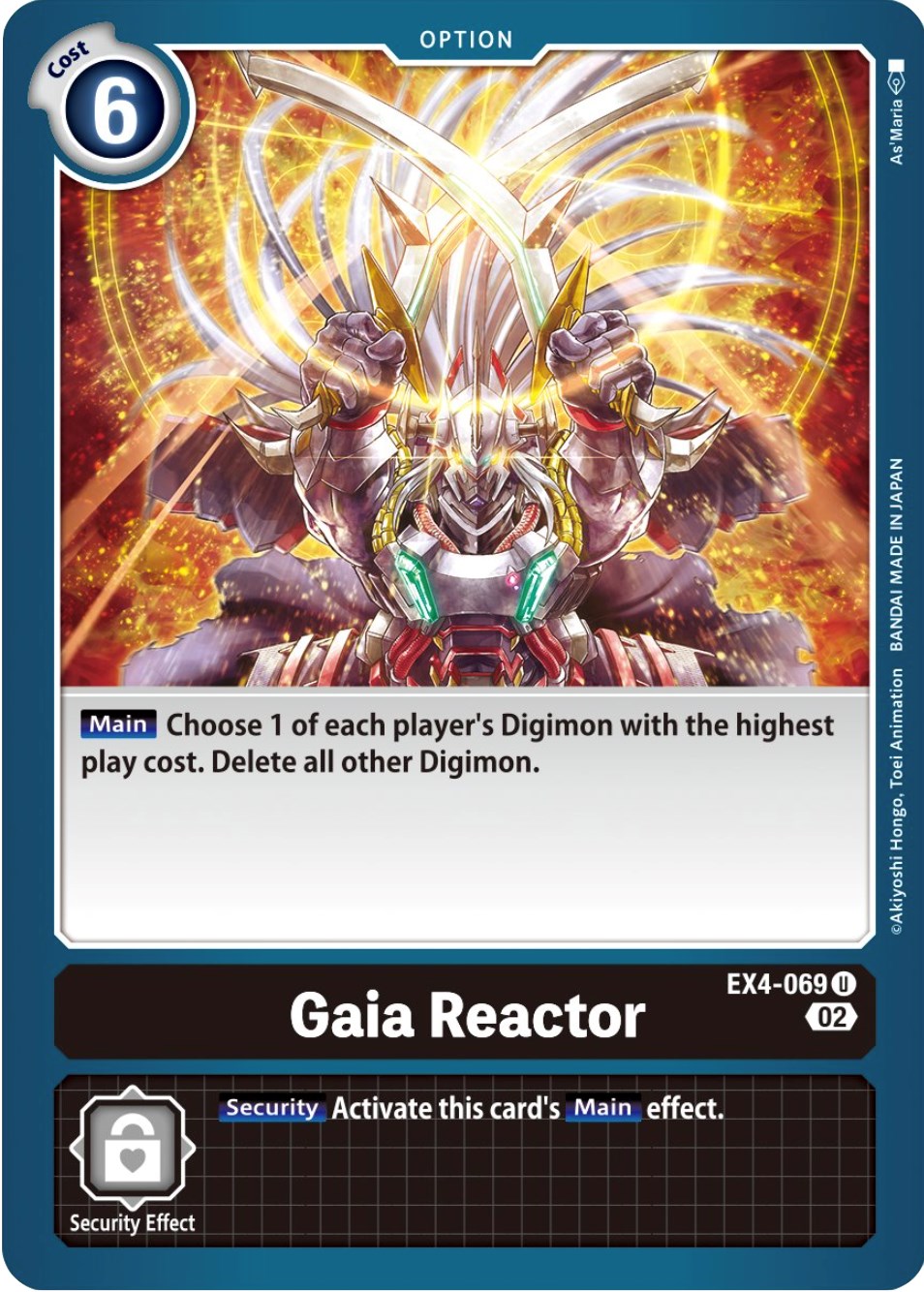 Gaia Reactor [EX4-069] [Alternative Being Booster] | Anubis Games and Hobby