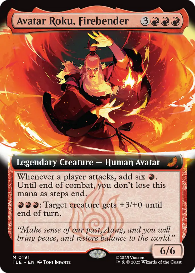Avatar Roku, Firebender (Extended Art) [Avatar: The Last Airbender: Eternal-Legal] | Anubis Games and Hobby