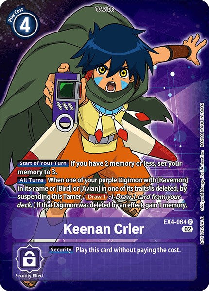 Keenan Crier [EX4-064] (Alternate Art) [Alternative Being Booster] | Anubis Games and Hobby