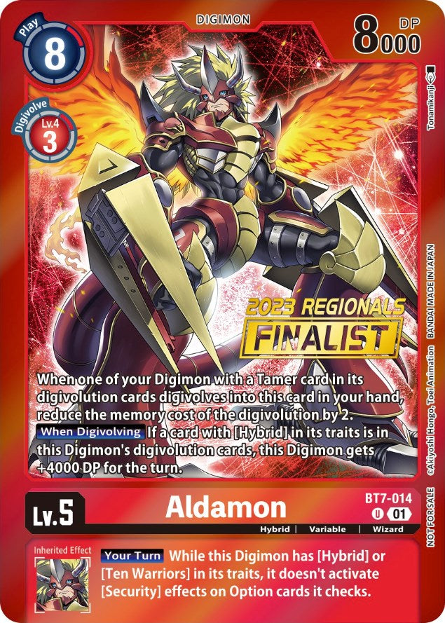 Aldamon [BT7-014] (2023 Regionals Finalist) [Next Adventure Promos] | Anubis Games and Hobby