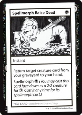 Spellmorph Raise Dead (2021 Edition) [Mystery Booster Playtest Cards] | Anubis Games and Hobby