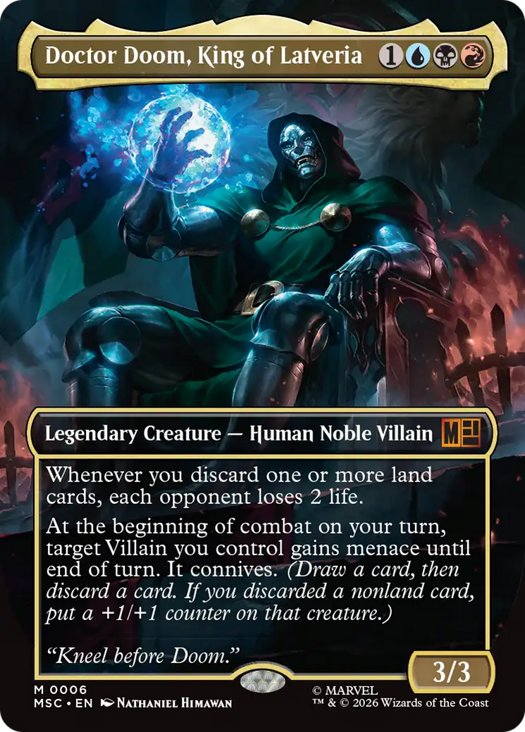 Doctor Doom, King of Latveria (Borderless) [Marvel Super Heroes Commander] | Anubis Games and Hobby