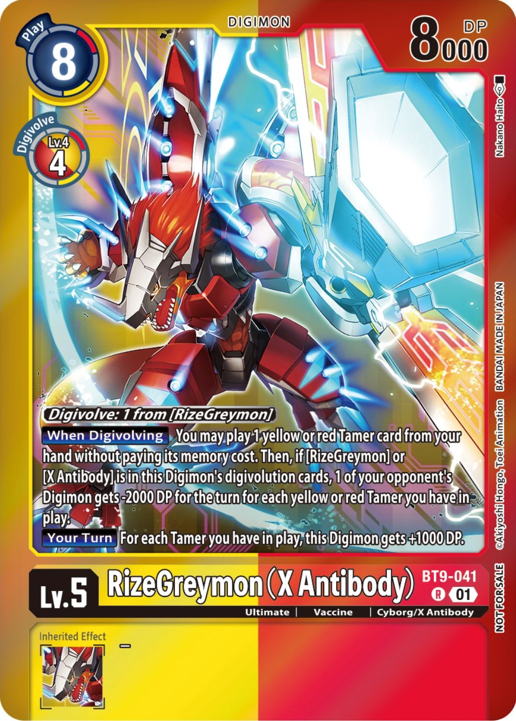 RizeGreymon (X Antibody) [BT9-041] (Event Pack 5) [X Record Promos] | Anubis Games and Hobby