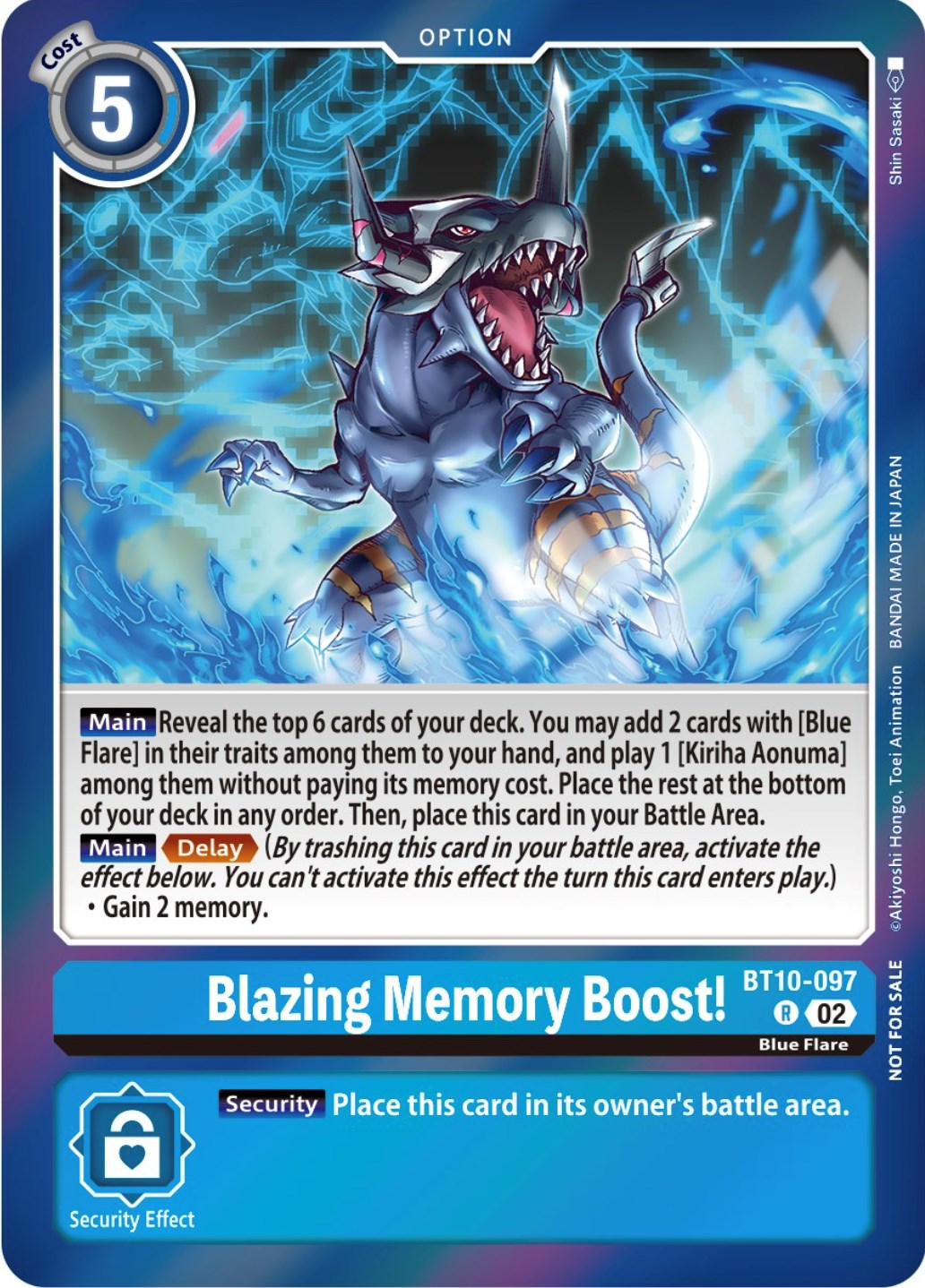 Blazing Memory Boost! [BT10-097] (Event Pack 5) [Xros Encounter Promos] | Anubis Games and Hobby