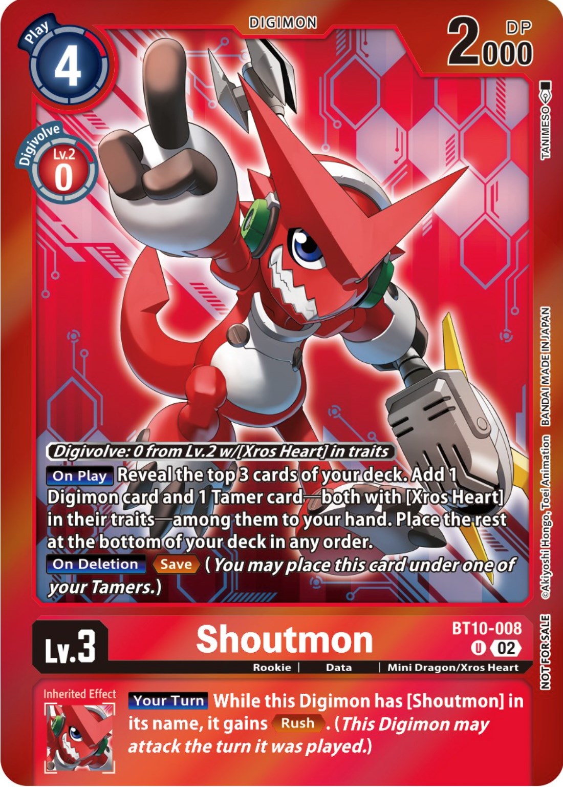 Shoutmon [BT10-008] (Event Pack 5) [Xros Encounter Promos] | Anubis Games and Hobby