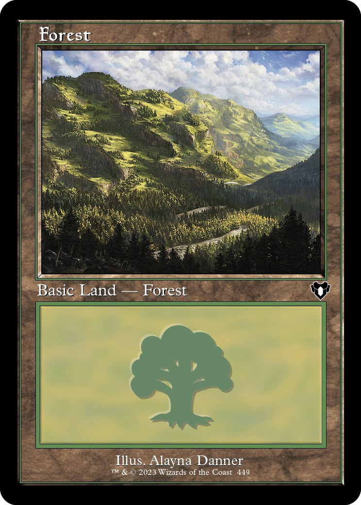 Forest (449) (Retro) [Commander Masters] | Anubis Games and Hobby