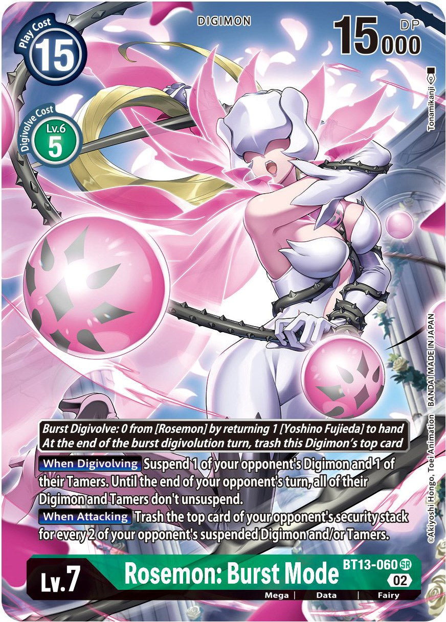 Rosemon: Burst Mode [BT13-060] (Alternate Art) [Versus Royal Knights Booster] | Anubis Games and Hobby