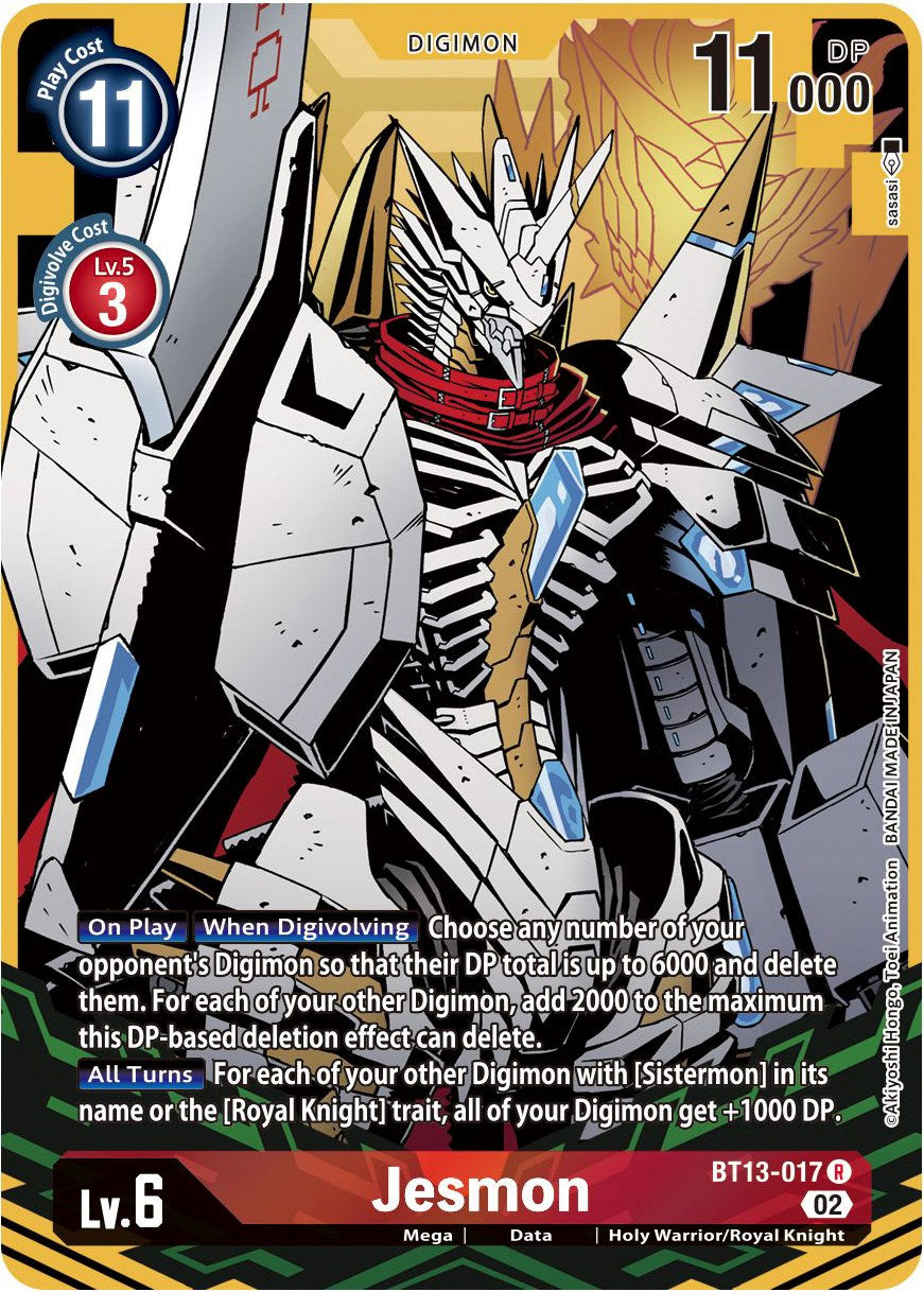 Jesmon [BT13-017] (Alternate Art) [Versus Royal Knights Booster] | Anubis Games and Hobby