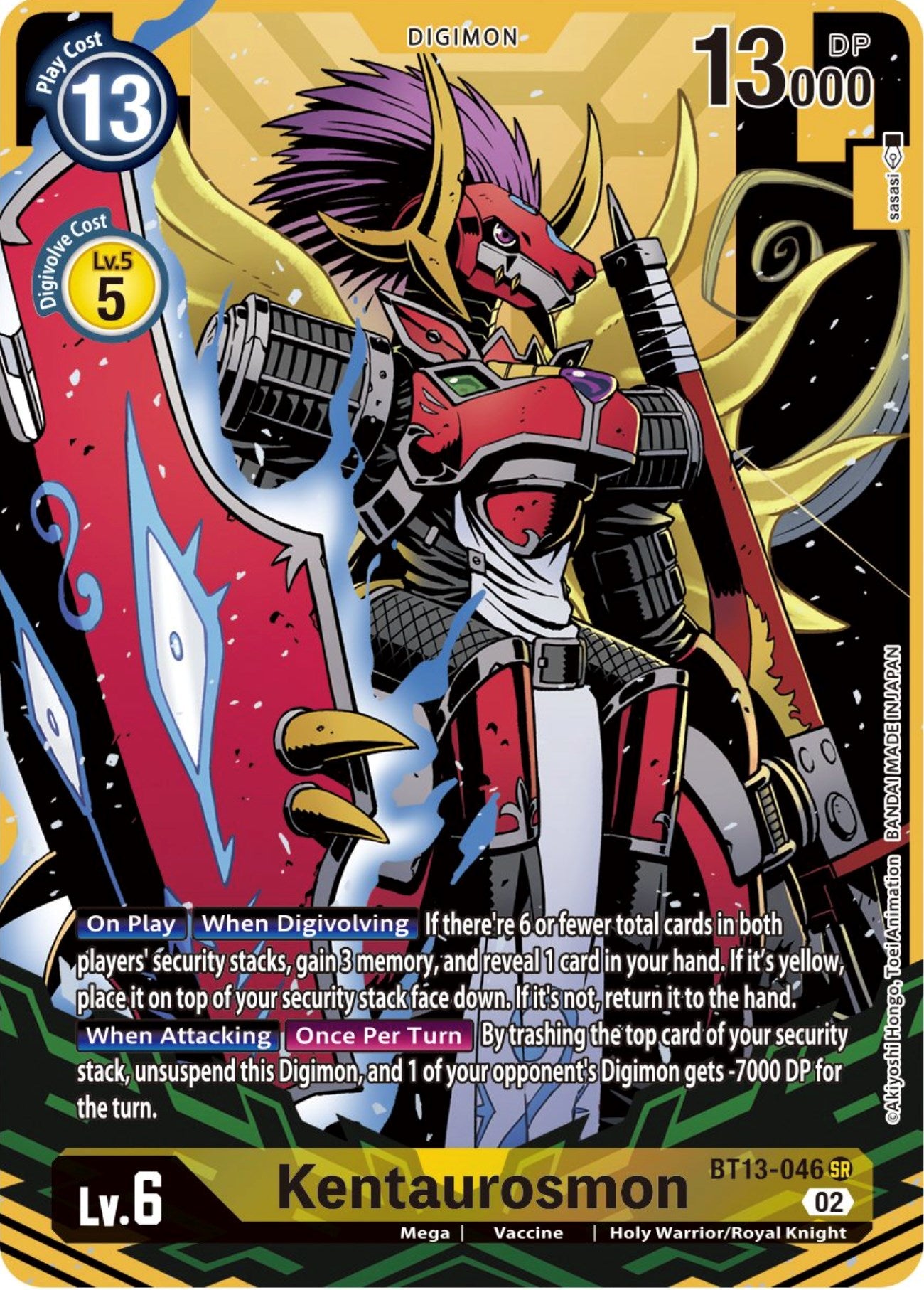 Kentaurosmon [BT13-046] (Alternate Art) [Versus Royal Knights Booster] | Anubis Games and Hobby