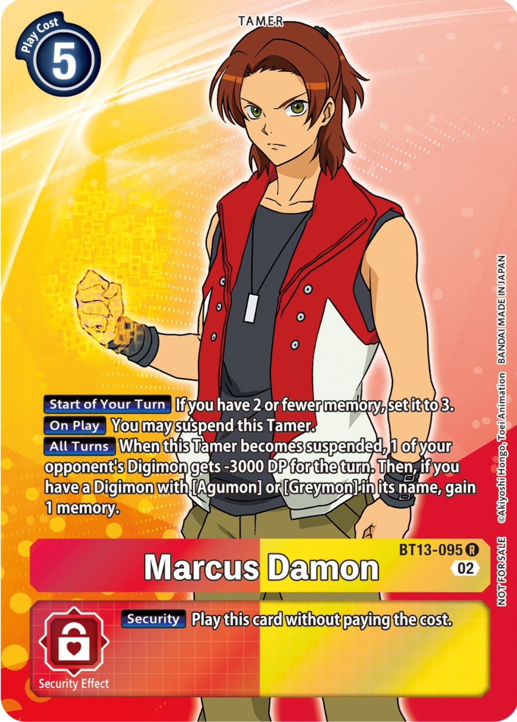 Marcus Damon [BT13-095] (Box Topper) [Versus Royal Knights Booster] | Anubis Games and Hobby