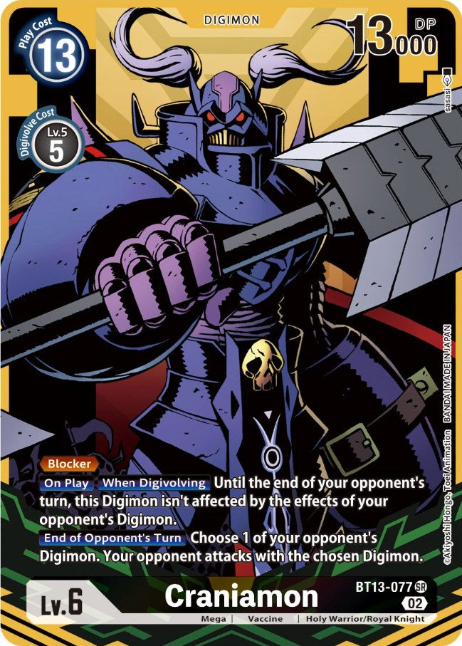 Craniamon [BT13-077] (Alternate Art) [Versus Royal Knights Booster] | Anubis Games and Hobby