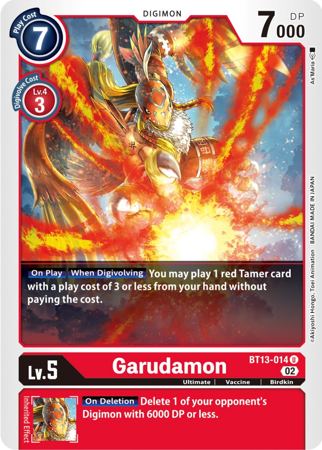 Garudamon [BT13-014] [Versus Royal Knights Booster] | Anubis Games and Hobby