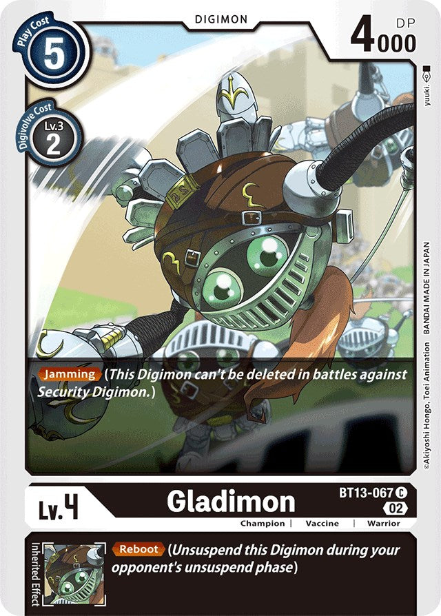 Gladimon [BT13-067] [Versus Royal Knights Booster] | Anubis Games and Hobby