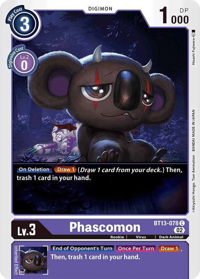 Phascomon [BT13-078] [Versus Royal Knights Booster] | Anubis Games and Hobby