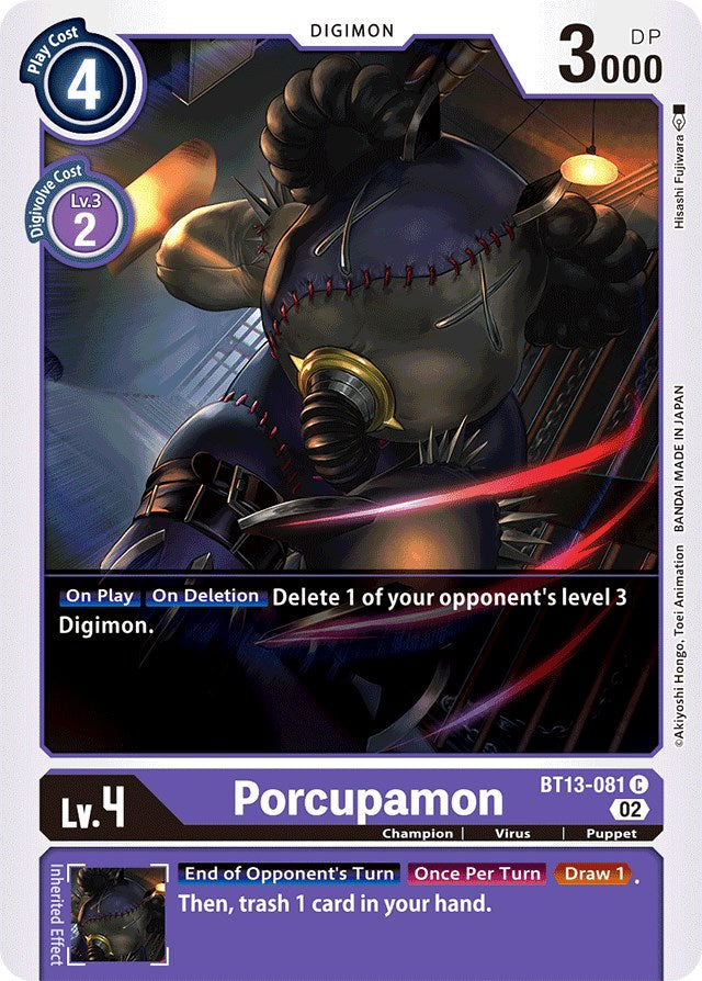 Porcupamon [BT13-081] [Versus Royal Knights Booster] | Anubis Games and Hobby