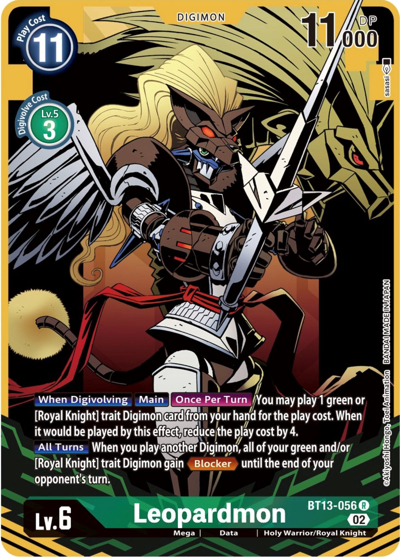 Leopardmon [BT13-056] (Alternate Art) [Versus Royal Knights Booster] | Anubis Games and Hobby