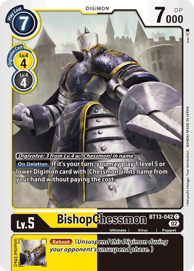 BishopChessmon [BT13-042] [Versus Royal Knights Booster] | Anubis Games and Hobby