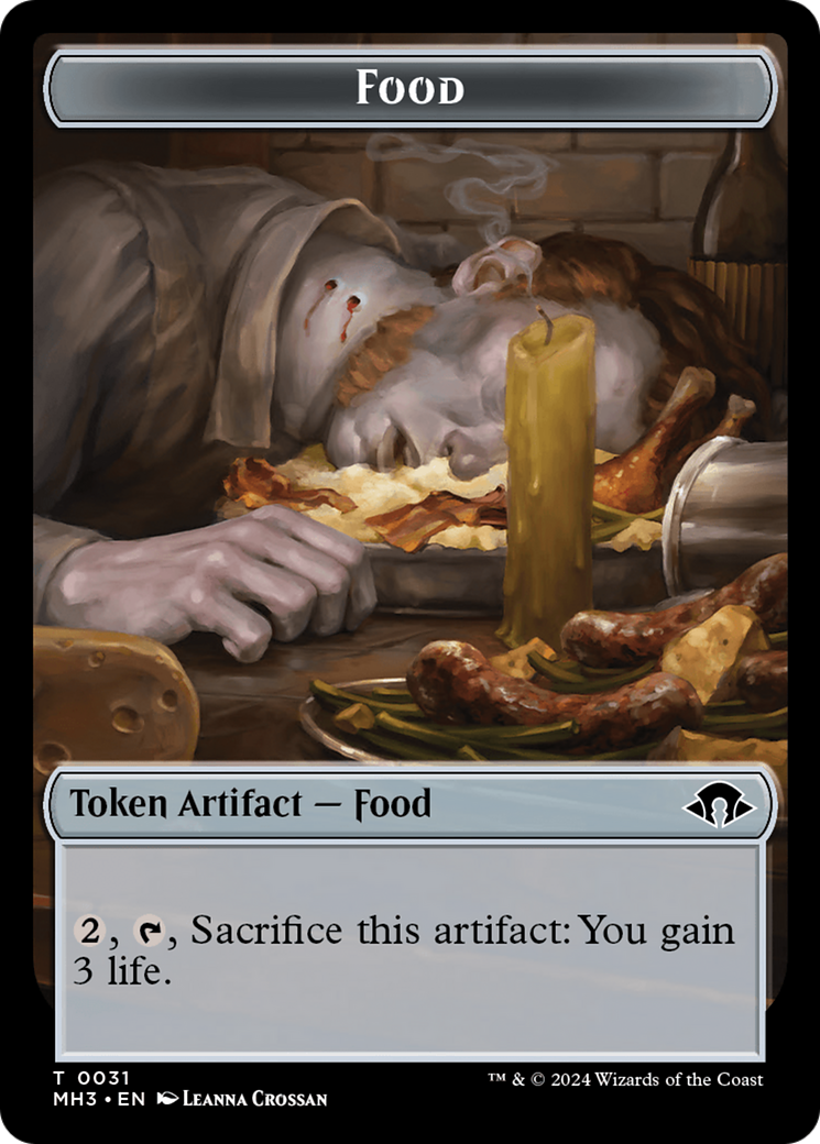 Phyrexian Germ // Food Double-Sided Token [Modern Horizons 3 Tokens] | Anubis Games and Hobby