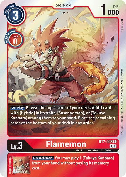 Flamemon [BT7-008] [Next Adventure] | Anubis Games and Hobby