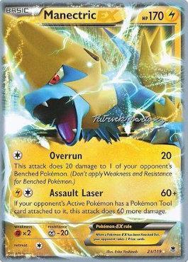 Manectric EX (23/119) (Punches 'n' Bites - Patrick Martinez) [World Championships 2015] | Anubis Games and Hobby