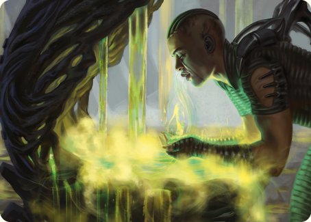 Necrogen Communion Art Card [Phyrexia: All Will Be One Art Series] | Anubis Games and Hobby
