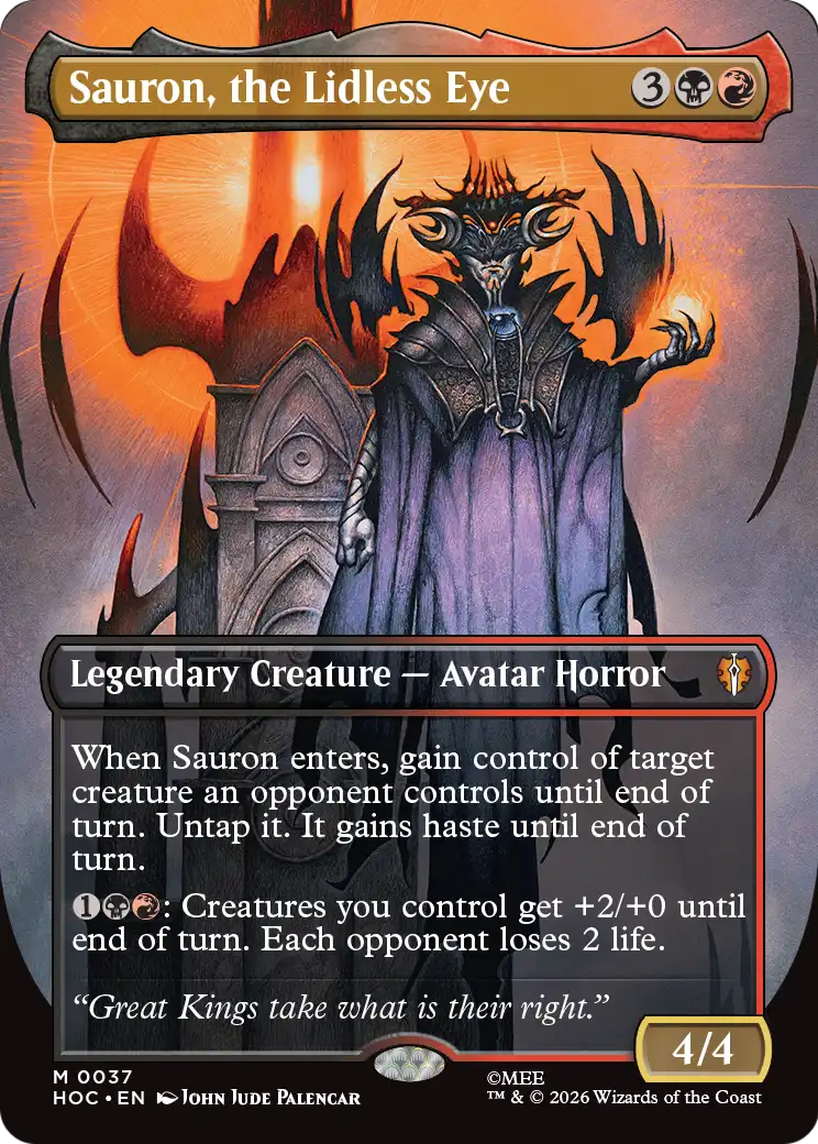 Sauron, the Lidless Eye (Borderless) [The Hobbit: Eternal-Legal] | Anubis Games and Hobby
