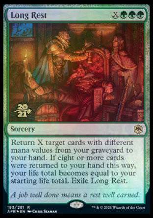 Long Rest [Dungeons & Dragons: Adventures in the Forgotten Realms Prerelease Promos] | Anubis Games and Hobby