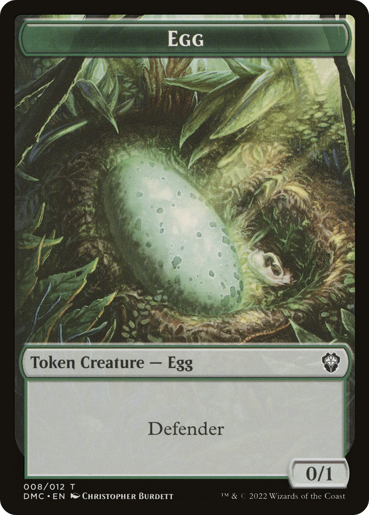 Treasure // Egg Double-Sided Token [Secret Lair Drop Series] | Anubis Games and Hobby