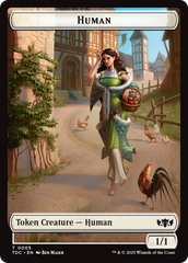 Human // Rat Double-Sided Token [Tarkir: Dragonstorm Commander Tokens] | Anubis Games and Hobby
