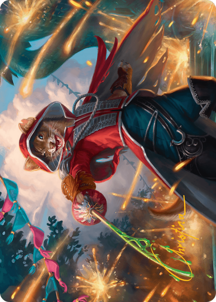 The Infamous Cruelclaw Art Card (Gold-Stamped Signature) [Bloomburrow Art Series] | Anubis Games and Hobby