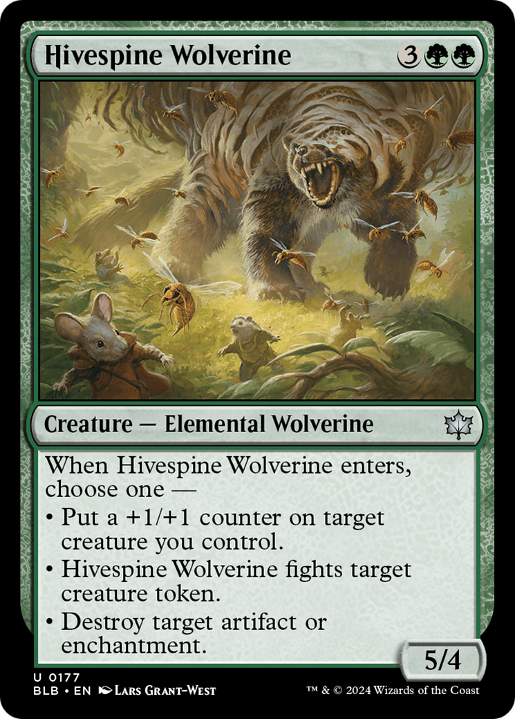Hivespine Wolverine [Bloomburrow] | Anubis Games and Hobby