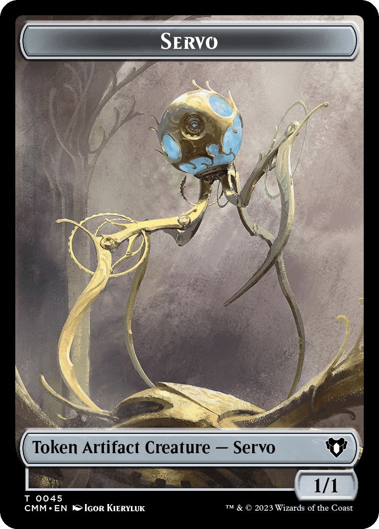 Servo // Construct (0041) Double-Sided Token [Commander Masters Tokens] | Anubis Games and Hobby