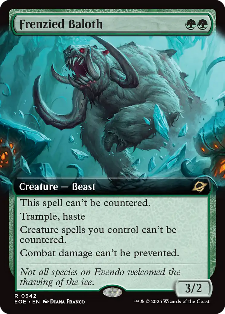 Frenzied Baloth (Extended Art) [Edge of Eternities] | Anubis Games and Hobby